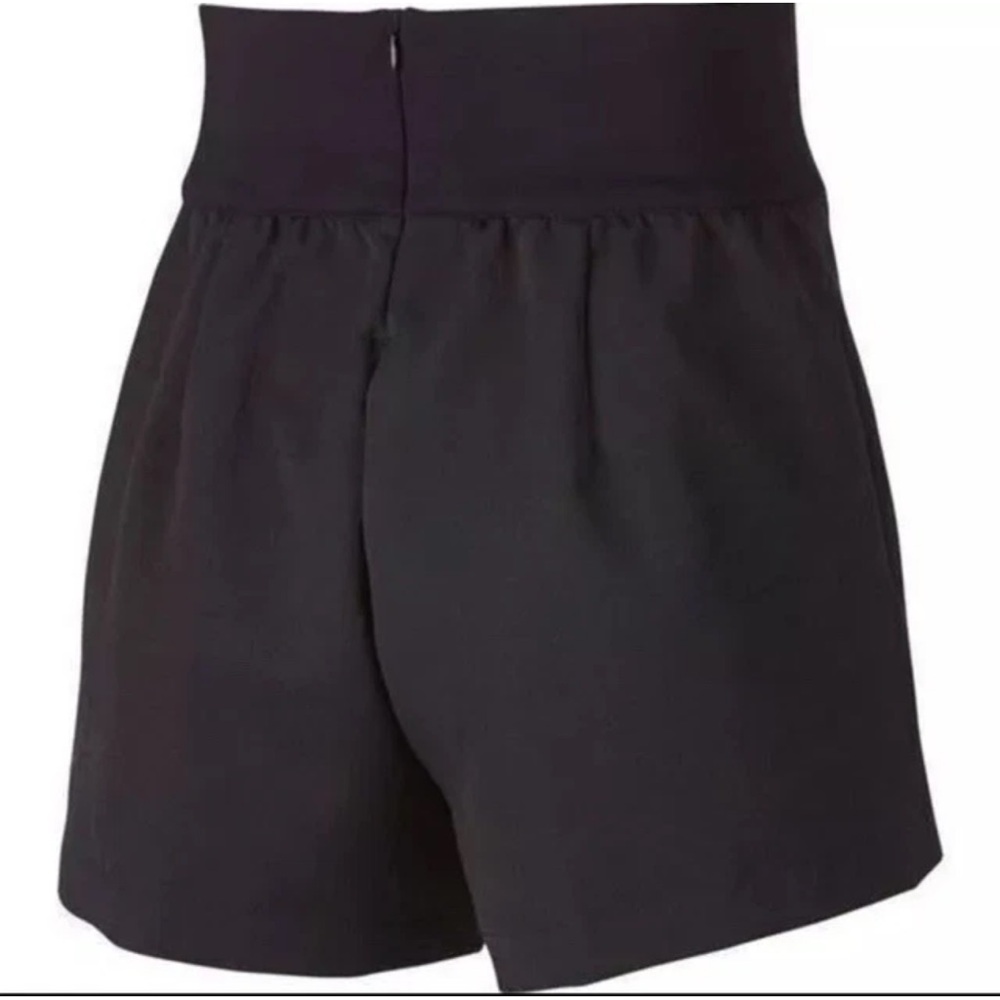 Nike Women's Black Dark Gray Athletic Shorts High Rise size zip‎ ladies XL NWT - Picture 10 of 10